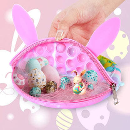 Purse Easter Basket Stuffers for Girls Easter Gifts Back to School Bunny Easter Candy Bags for Girl Birthday Easter Toys Crossbody Shoulder Bag Easter Basket Sensory Fidget Easter Toys