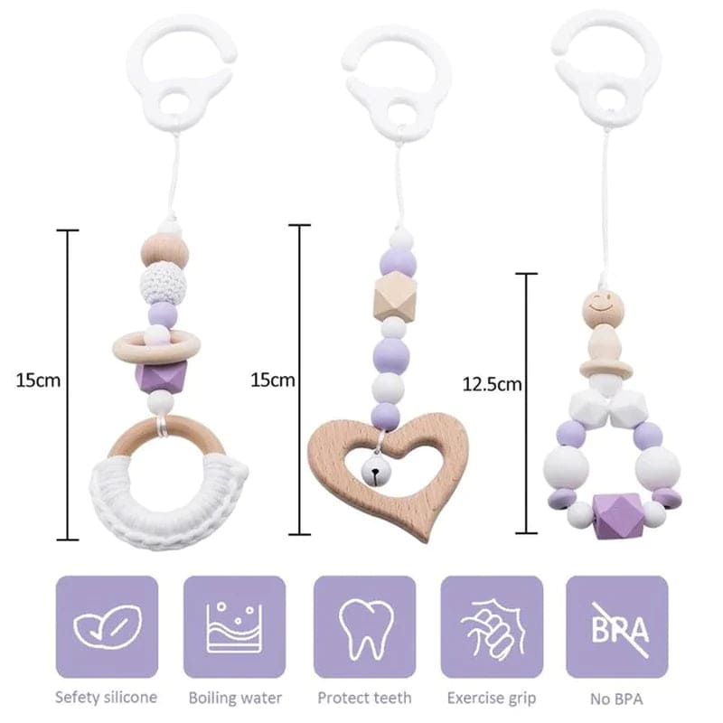 1Set Play Gym Frame Baby Activity Wooden Fitness Frames Play Gym Mobile Baby Room Decoration Newborn Baby Accessories Rattle Toy