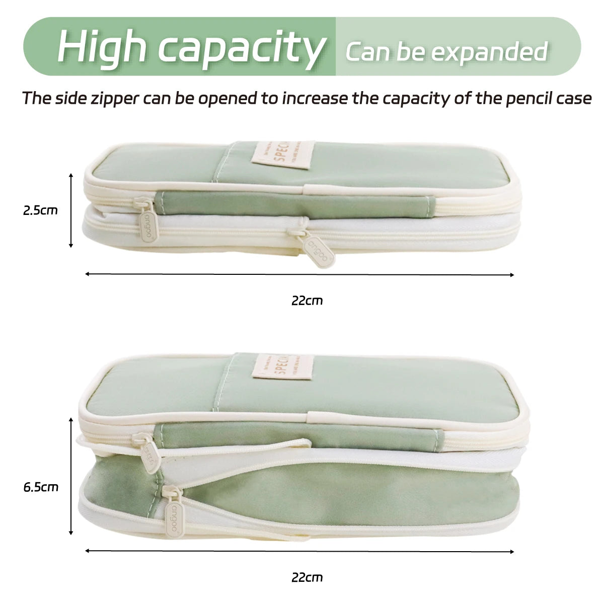 Ultimate Organizer: Large Capacity Pencil Case for Girls, Office, & School Supplies