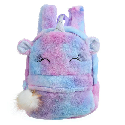 Unicorn Dreams: Magical Plush Fur Backpacks 🦄🎒✨