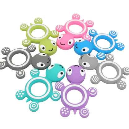 Turtle Chew Buddy: Silicone Teether for Happy Babies!