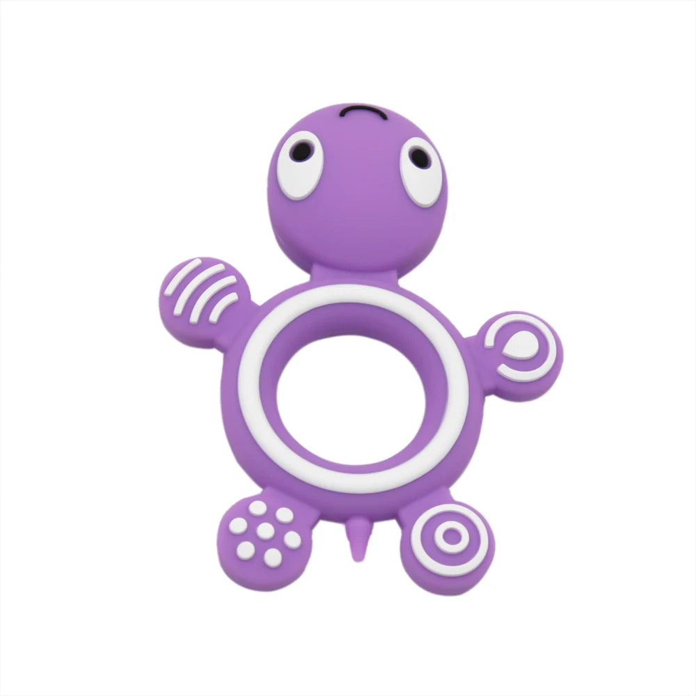 Turtle Chew Buddy: Silicone Teether for Happy Babies!