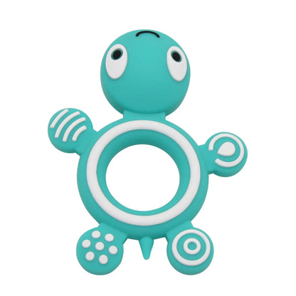 Turtle Chew Buddy: Silicone Teether for Happy Babies!