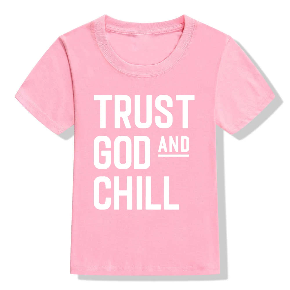 Trust God and Chill Shirt Baby & Kids T-Shirt Christian