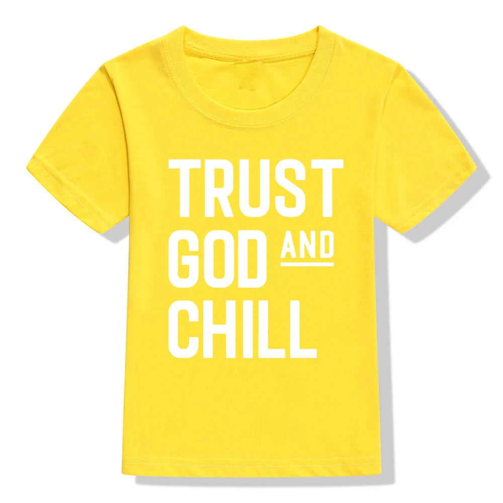 Trust God and Chill Shirt Baby & Kids T-Shirt Christian