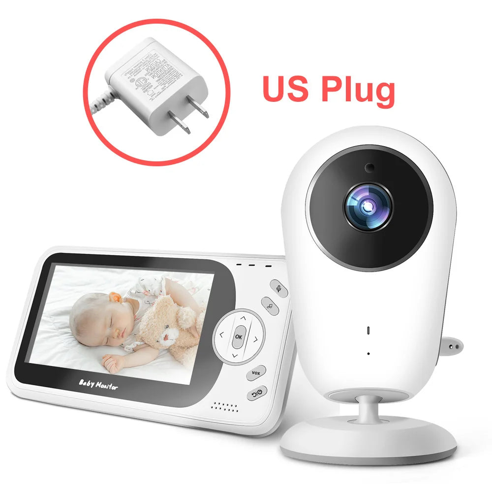 Watchful Eyes: 4.3" Wireless Baby Monitor with Night Vision & Intercom VB608