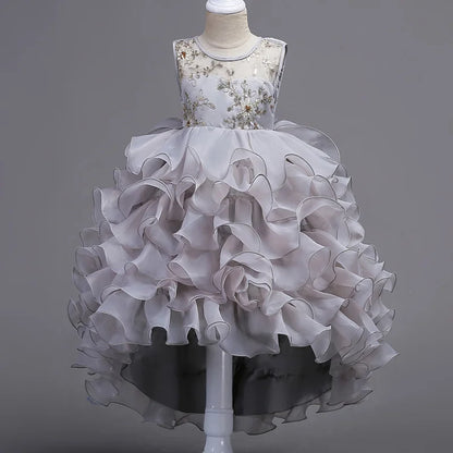 Enchanting Embroidery: Baby Girls' Princess Flower Tutu Dress