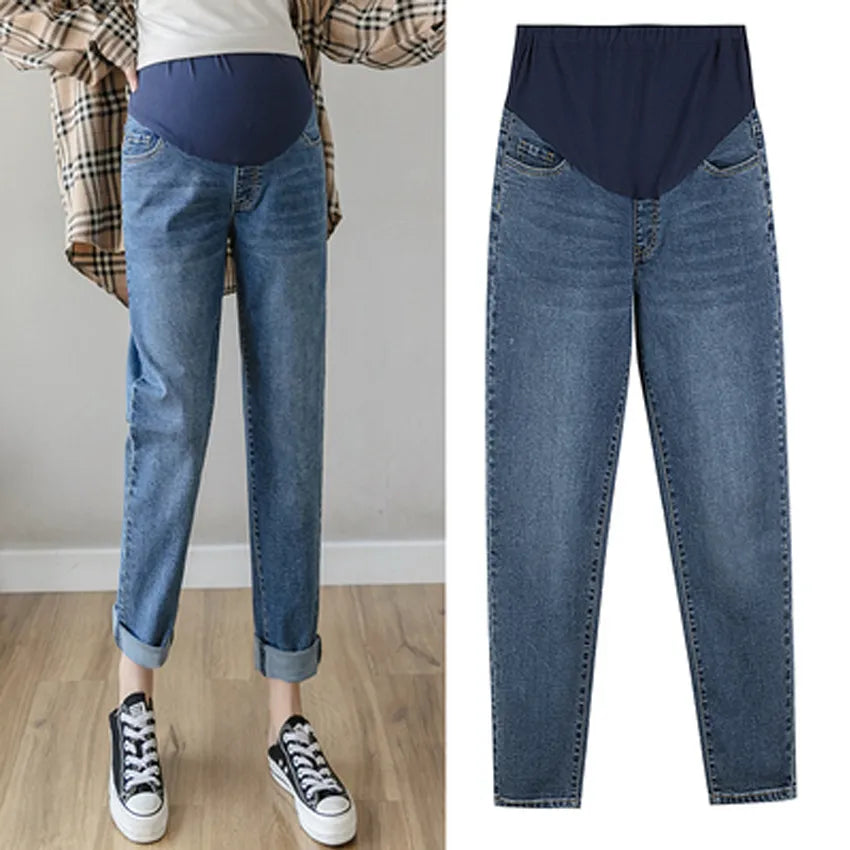 🌟 Step into comfort and style with our Pregnancy Abdominal Jeans! 🤰👖