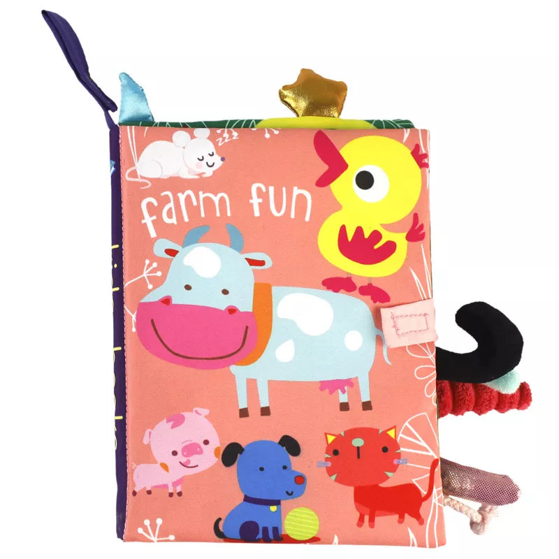 Sensory Safari: Interactive Cloth Book for Babies 0-36M!