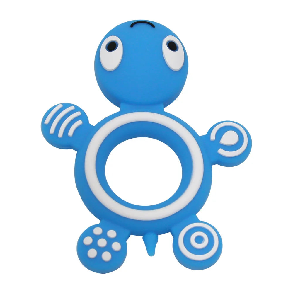 Turtle Chew Buddy: Silicone Teether for Happy Babies!