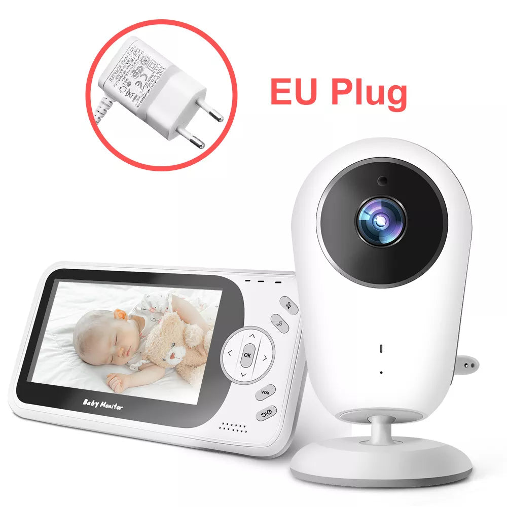 Watchful Eyes: 4.3" Wireless Baby Monitor with Night Vision & Intercom VB608