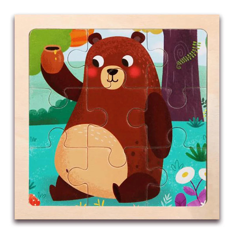 Whimsical Woodworks: Interactive Kids' Wooden Puzzles - Dive into Adventure!