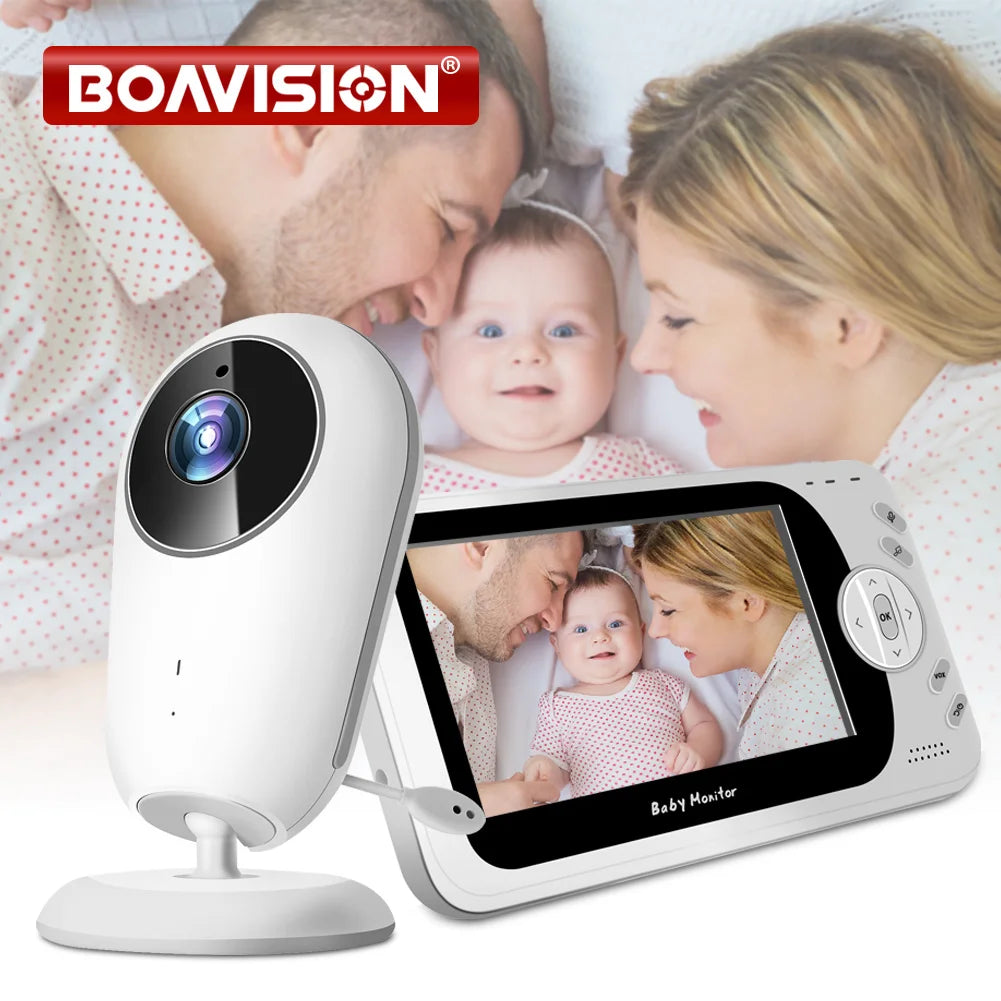 Watchful Eyes: 4.3" Wireless Baby Monitor with Night Vision & Intercom VB608