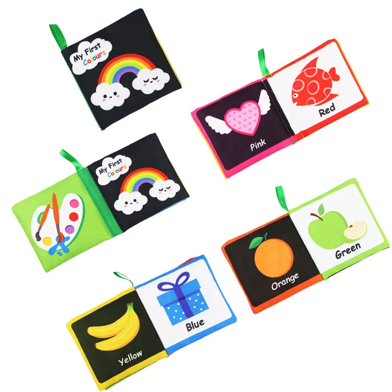 Coolplay Baby Sensory Cloth Books: Soft, Rustle & Rattle Early Learning Toys (0-12 Months)