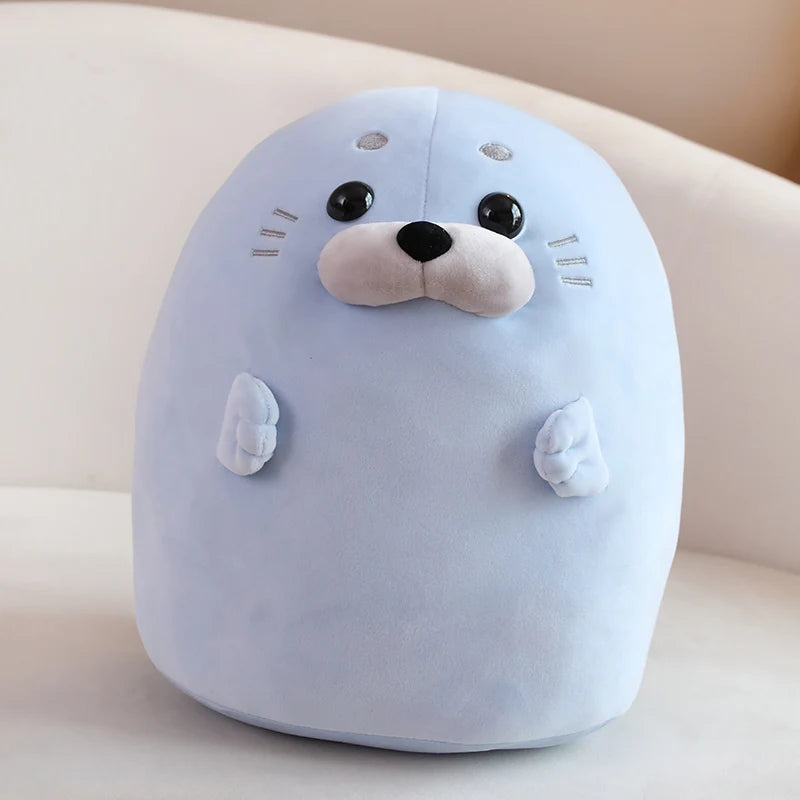 Snuggle Up with our Kawaii Round Seal Plush Doll!