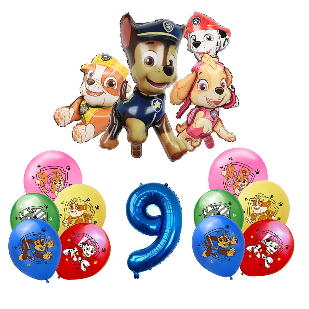 Paw Patrol Extravaganza: Anime Birthday Party Decorations with Tableware – Children's Favorite Toys and Accessories, Perfect for Paw-some Celebrations!