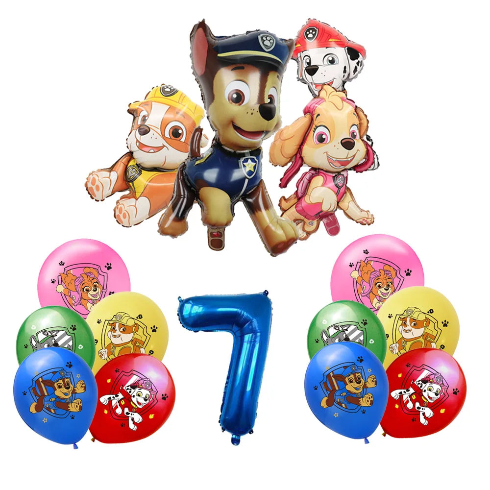 Paw Patrol Extravaganza: Anime Birthday Party Decorations with Tableware – Children's Favorite Toys and Accessories, Perfect for Paw-some Celebrations!