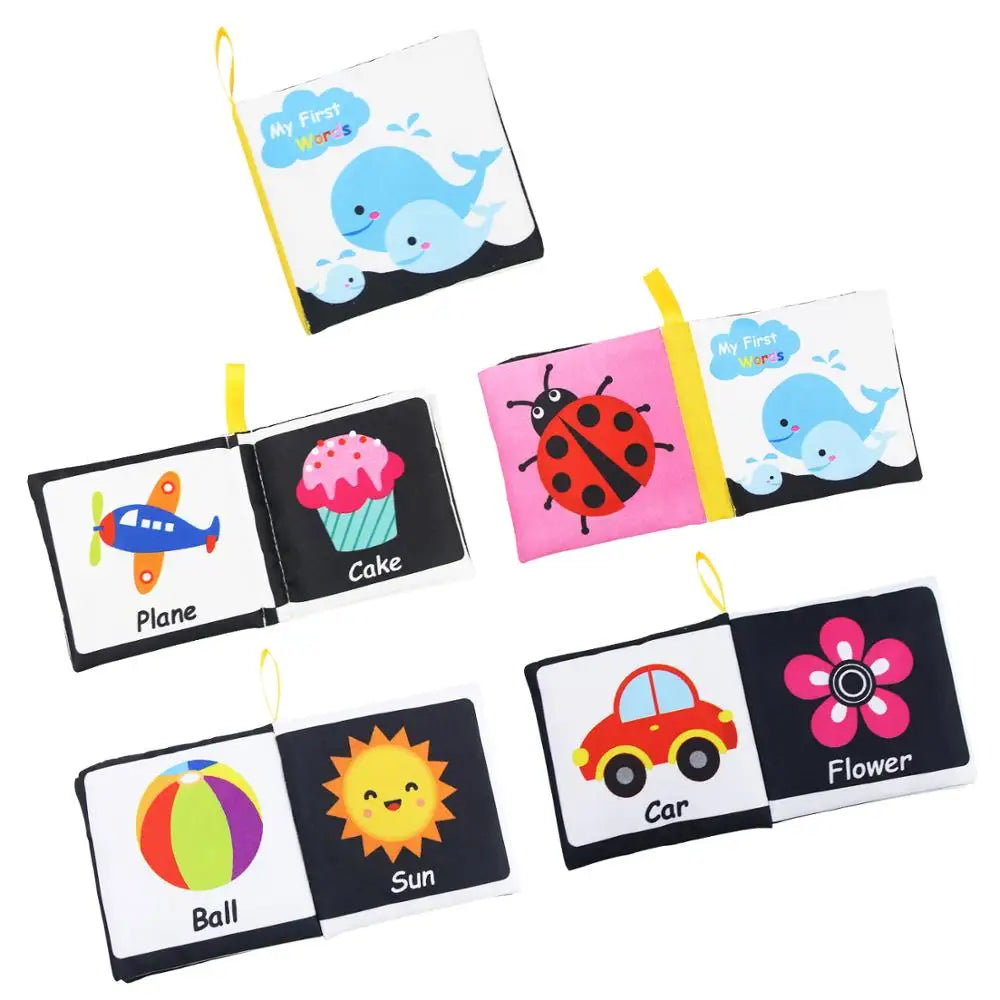 Coolplay Baby Sensory Cloth Books: Soft, Rustle & Rattle Early Learning Toys (0-12 Months)