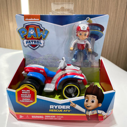 Original Paw Patrol 10-Piece Vehicle Set: Includes Ryder, Tracker, Everest, Chase, Rex, Skye, Rocky, Marshall, Zuma Action Figures