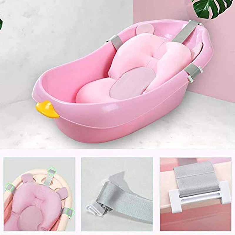 Safe and Cozy Bath Time: Non-Slip Baby Bath Mat Tub! 🛁👶🌟