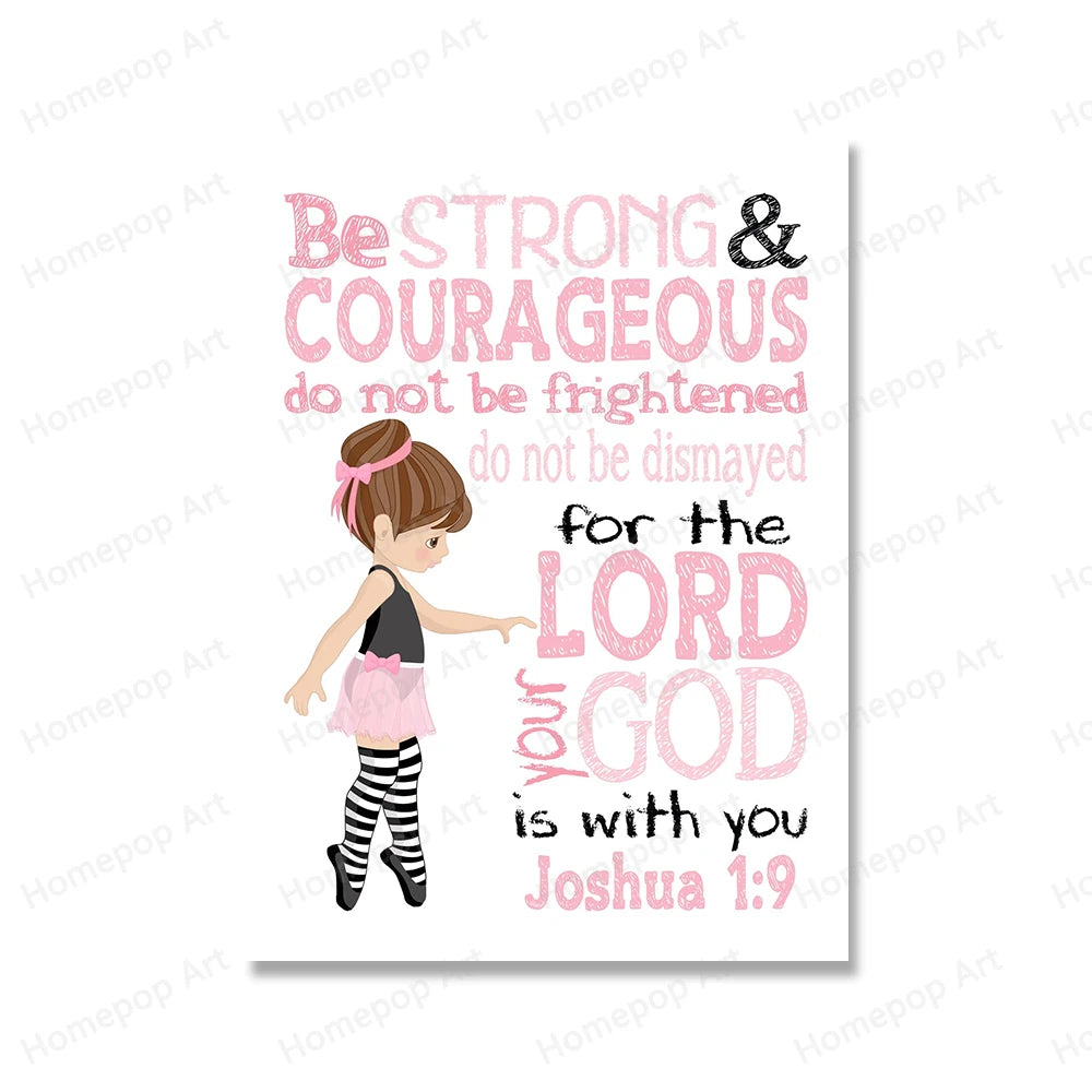 Christian Poster and Prints Bible Verse Wall Art