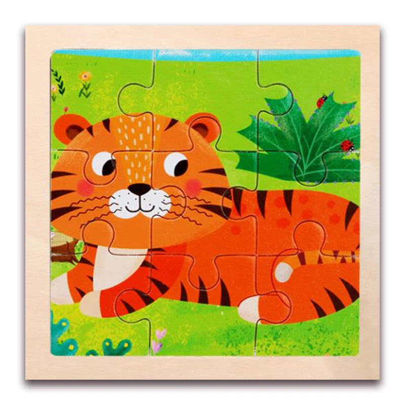 Whimsical Woodworks: Interactive Kids' Wooden Puzzles - Dive into Adventure!