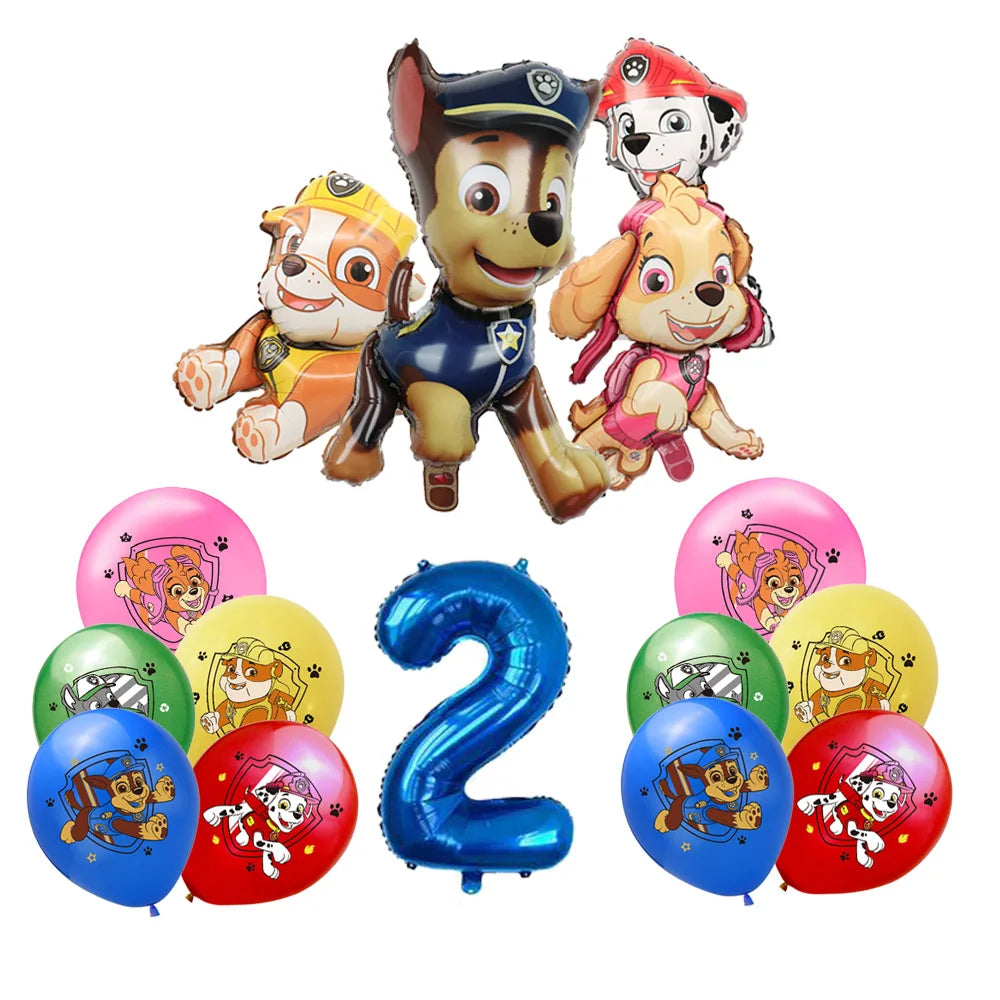 Paw Patrol Extravaganza: Anime Birthday Party Decorations with Tableware – Children's Favorite Toys and Accessories, Perfect for Paw-some Celebrations!