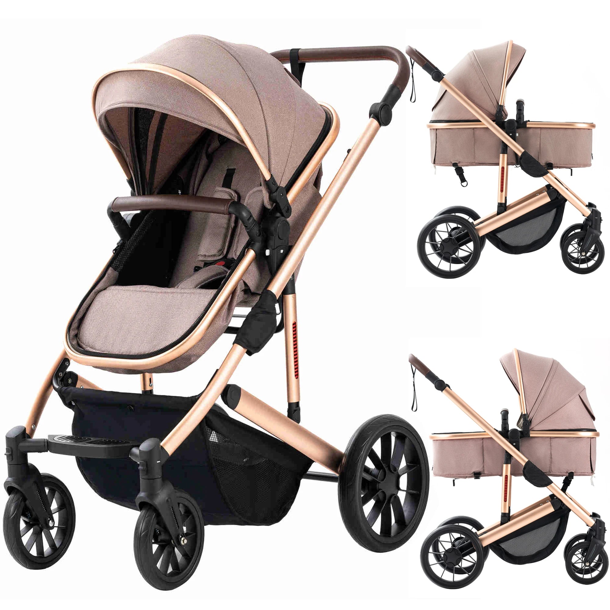 WanderWheels: 3-in-1 Portable Baby Stroller & Car Seat Combo