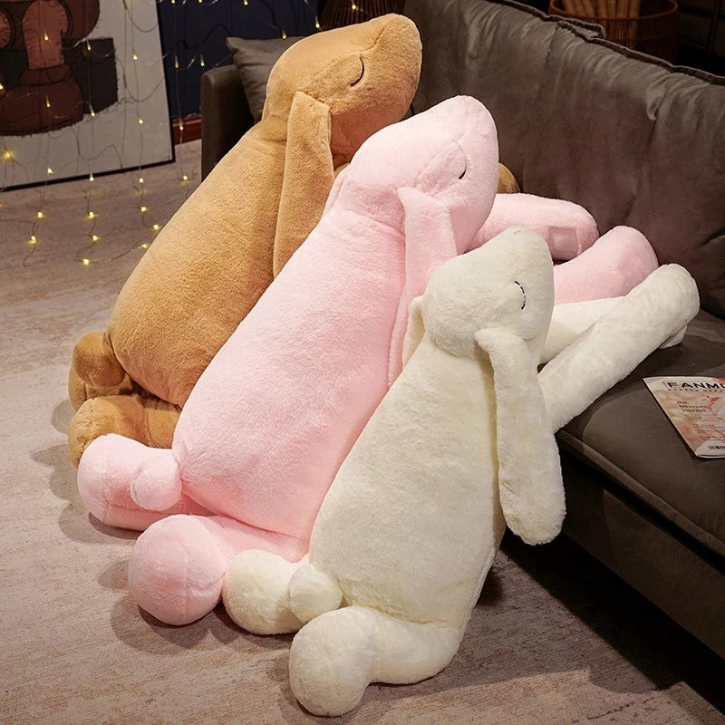 SnuggleBunny™ Extra-Large Plush: The Ultimate Long-Eared Huggable Rabbit Pillow