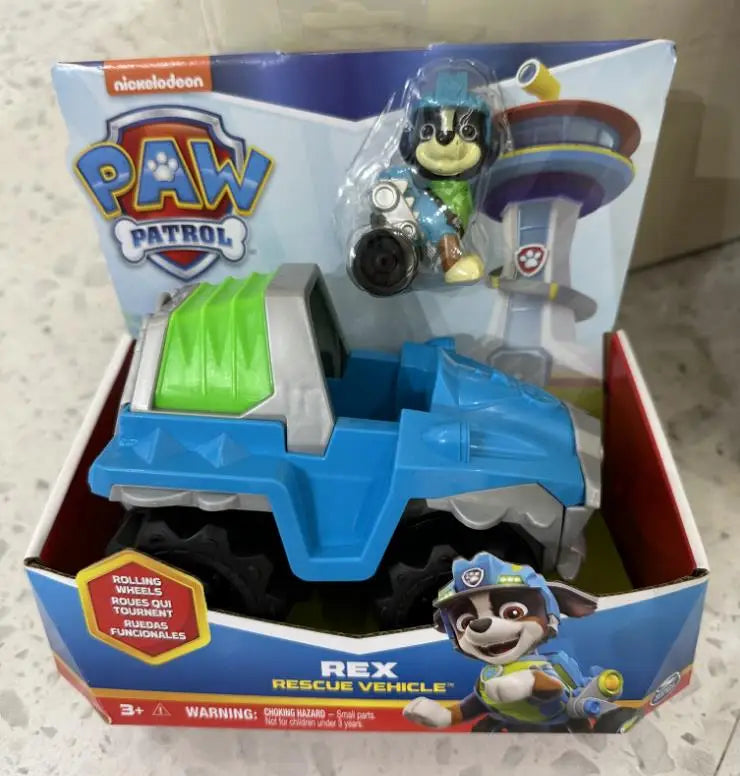 Original Paw Patrol 10-Piece Vehicle Set: Includes Ryder, Tracker, Everest, Chase, Rex, Skye, Rocky, Marshall, Zuma Action Figures