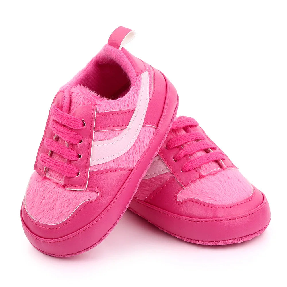 👟✨ Step into Cuteness: Baby Two Striped Sneaker – Stride in Style with Adorable Comfort!" ✨