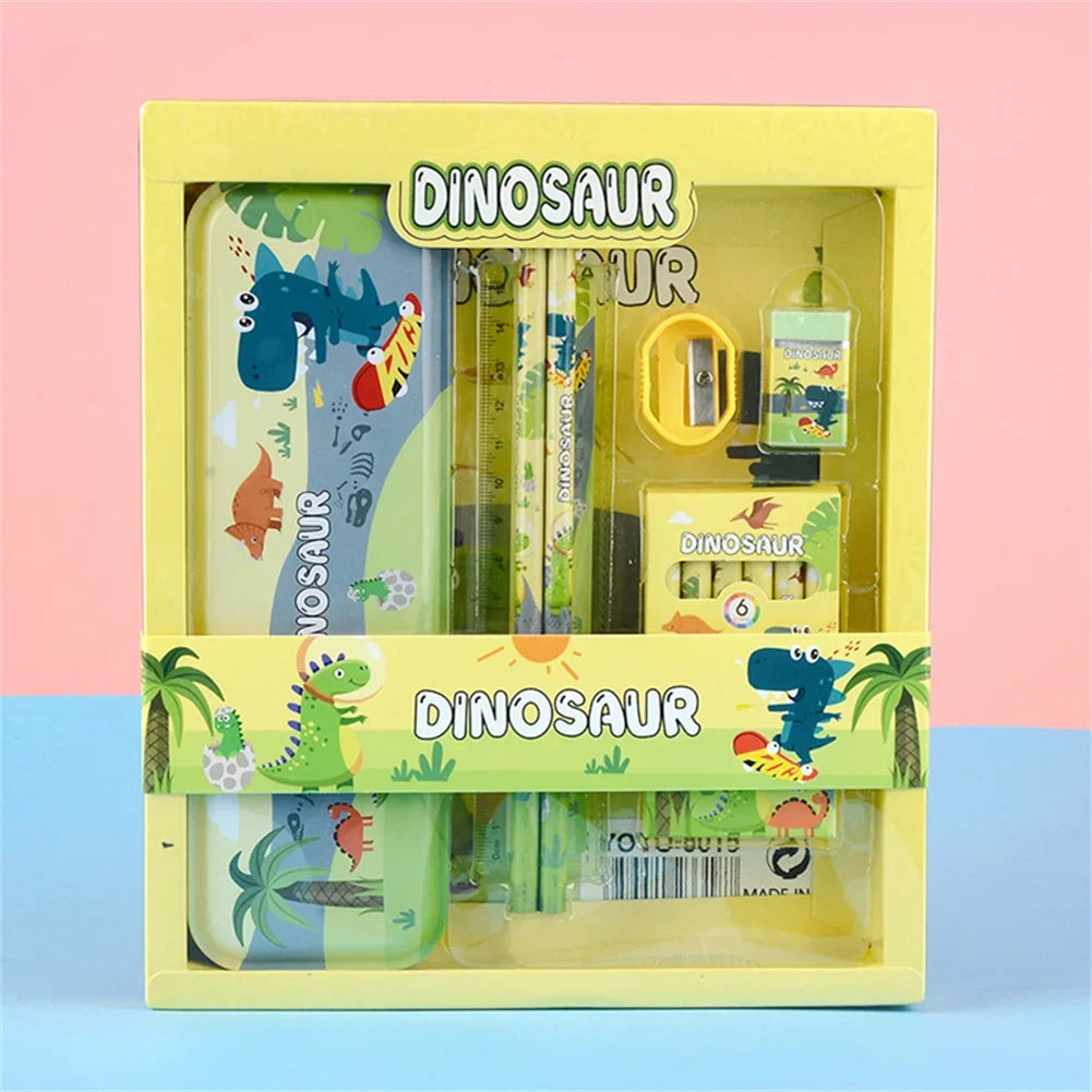 Unicorn School Stationery Pencil Case Sharpener Ruler Crayon Set