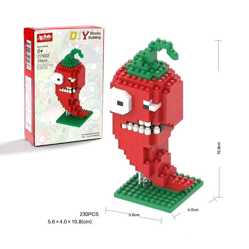 PvZ Battle Bloxx: Sunflower & Zombie Showdown Building Set