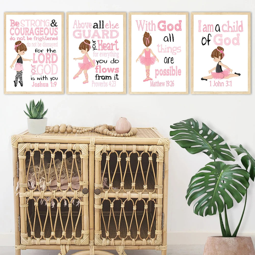 Christian Poster and Prints Bible Verse Wall Art