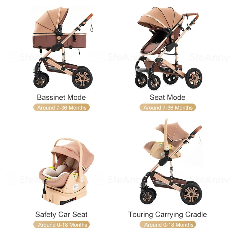 BabyVoyage: 3-in-1 Travel Stroller Set