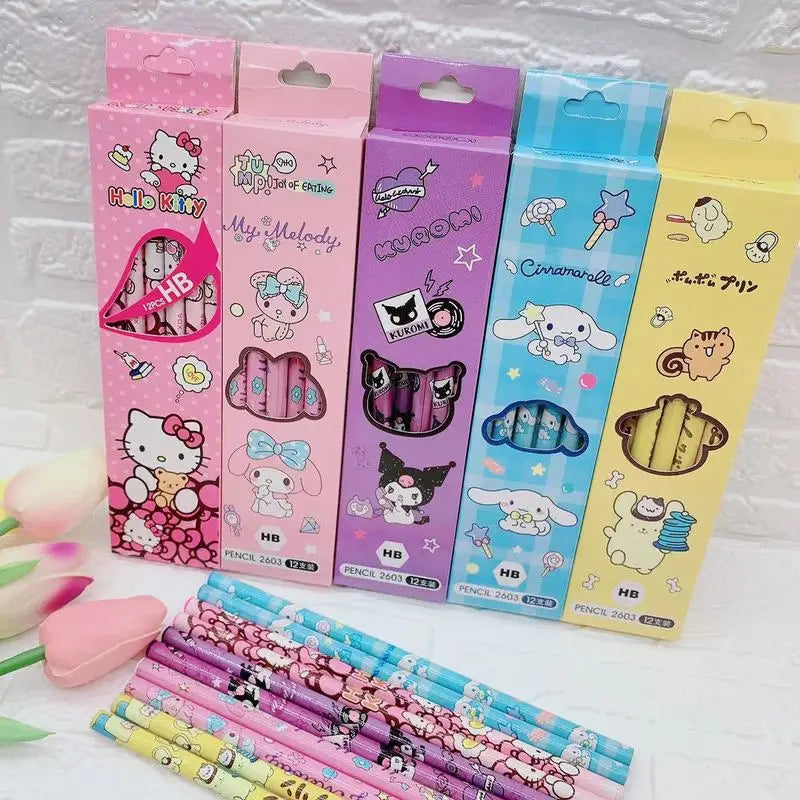 Sanrio 60pcs Cartoon Pencils