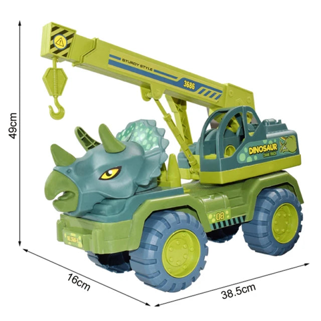 Roar into Learning Fun with Dinosaur Engineering Car Construction Toy!