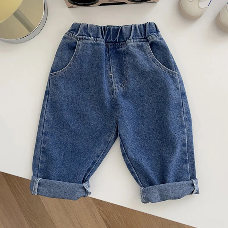 Denim Delight: Stylish Kids Jeans for Boys and Girls - Fashionable Trousers for Every Adventure!