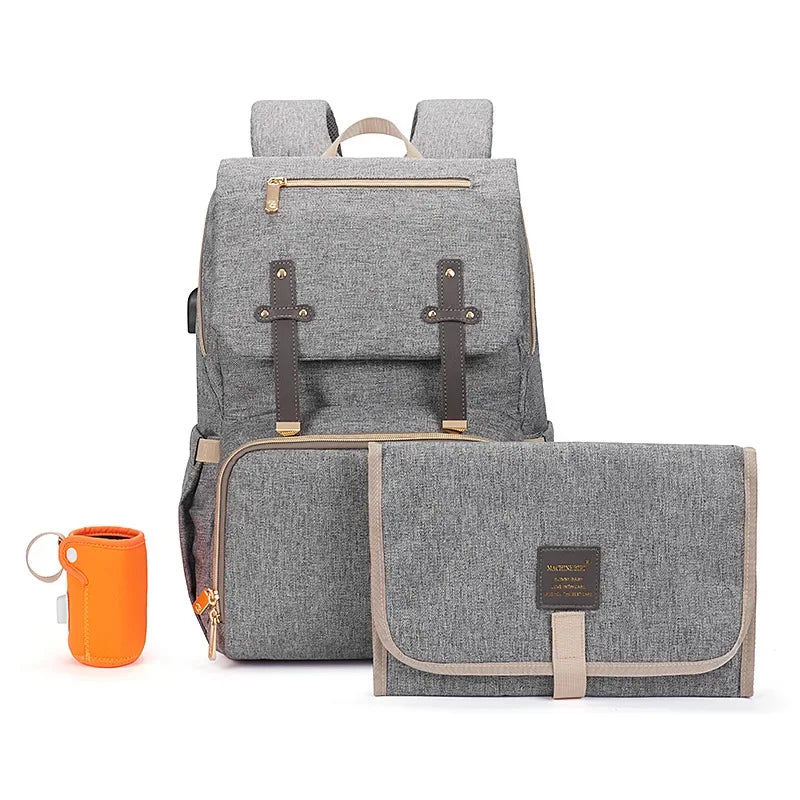 Parenting on the Go: Baby Diaper Bag with USB Port for Modern Moms and Dads!