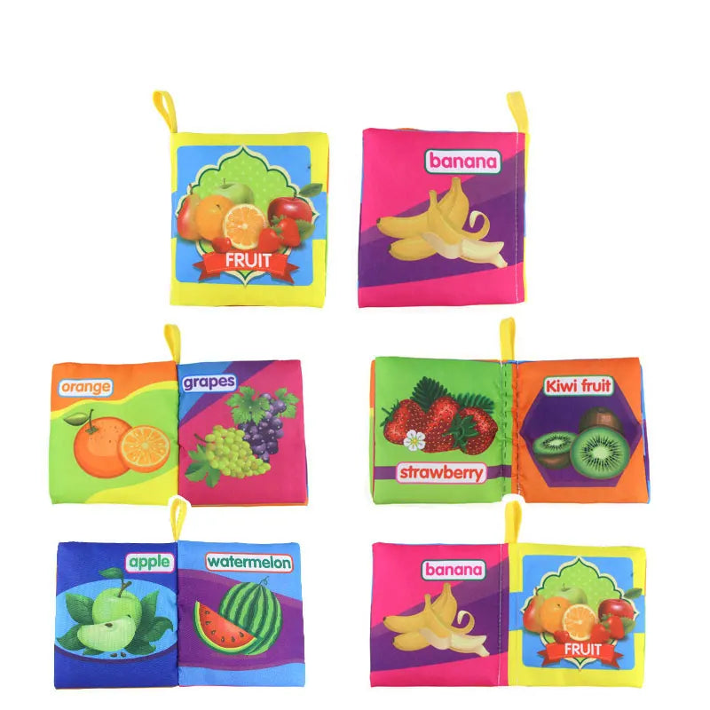 Coolplay Baby Sensory Cloth Books: Soft, Rustle & Rattle Early Learning Toys (0-12 Months)