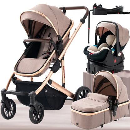 BabyVoyage: 3-in-1 Travel Stroller Set