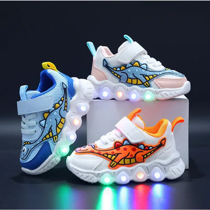 BrightStep™ Tennis Shoe: LED Light-Up Children’s Casual Sneaker