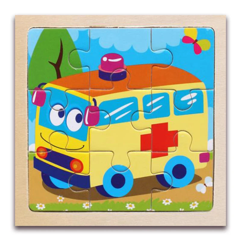 Whimsical Woodworks: Interactive Kids' Wooden Puzzles - Dive into Adventure!