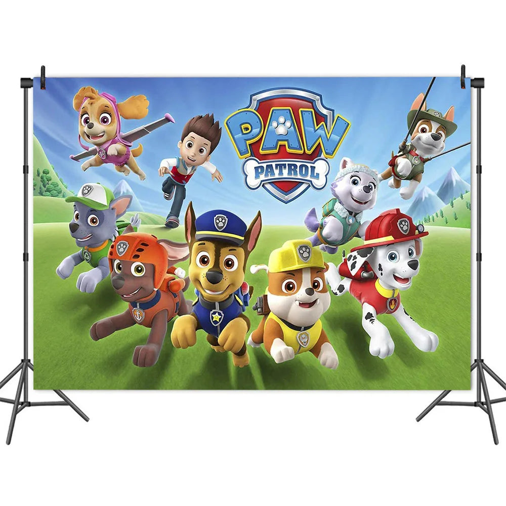 Paw Patrol Extravaganza: Anime Birthday Party Decorations with Tableware – Children's Favorite Toys and Accessories, Perfect for Paw-some Celebrations!