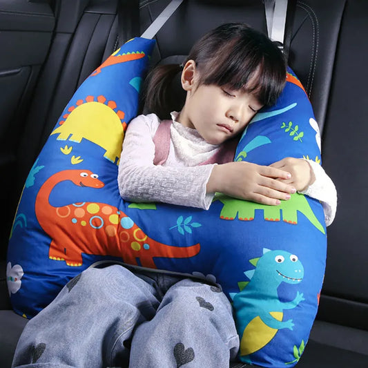 Adorable Animal Pattern Kid Neck Support Pillow: Comfort and Safety for Traveling Children