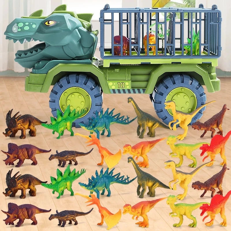 Roar into Learning Fun with Dinosaur Engineering Car Construction Toy!