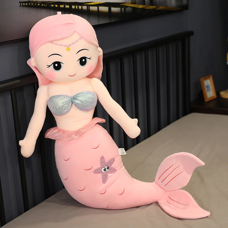 Swim into Sweet Dreams: Multi-Sized Kawaii Mermaid Plush Toys