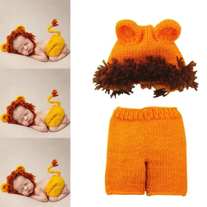 Tiny Treasures: Crochet Knit Costume Set for Unforgettable Newborn Photo Shoots!