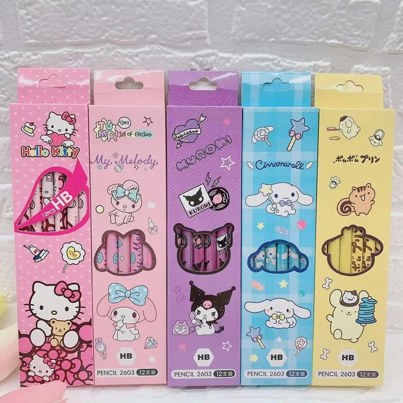 Sanrio 60pcs Cartoon Pencils