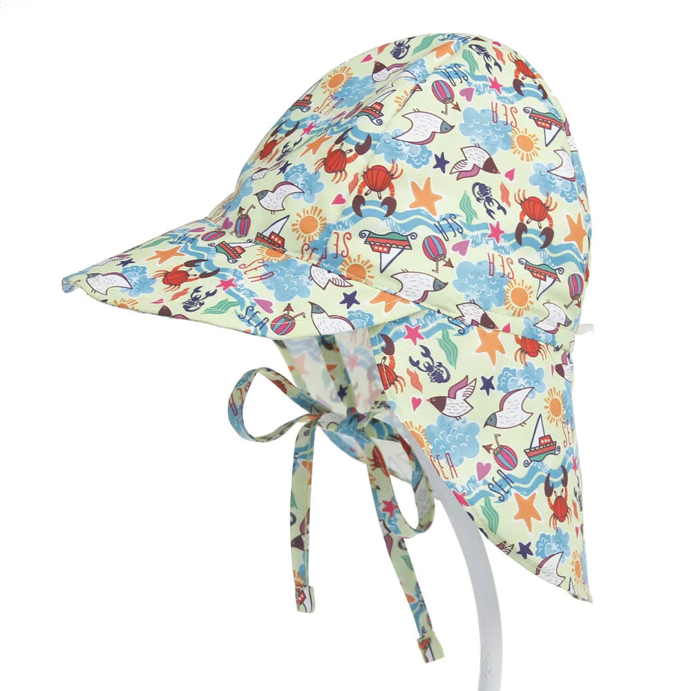 Sunshine Style: Baby Cartoon Panama Hat - SPF 50+ UV Protection for Summer Adventures!